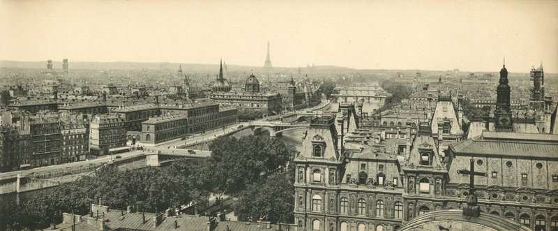 Paris, Panorama av de åtte broene, De åtte broene av French Photographer