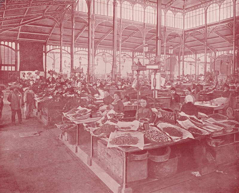 Paris: The Grand Central Market (s/hvitt bilde) av French Photographer