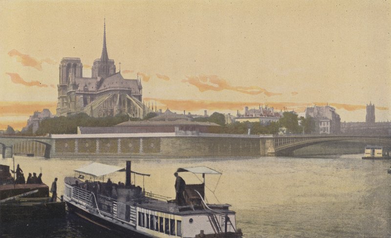 Paris, utsikt over E-punktet til Ile de la Cite av French Photographer