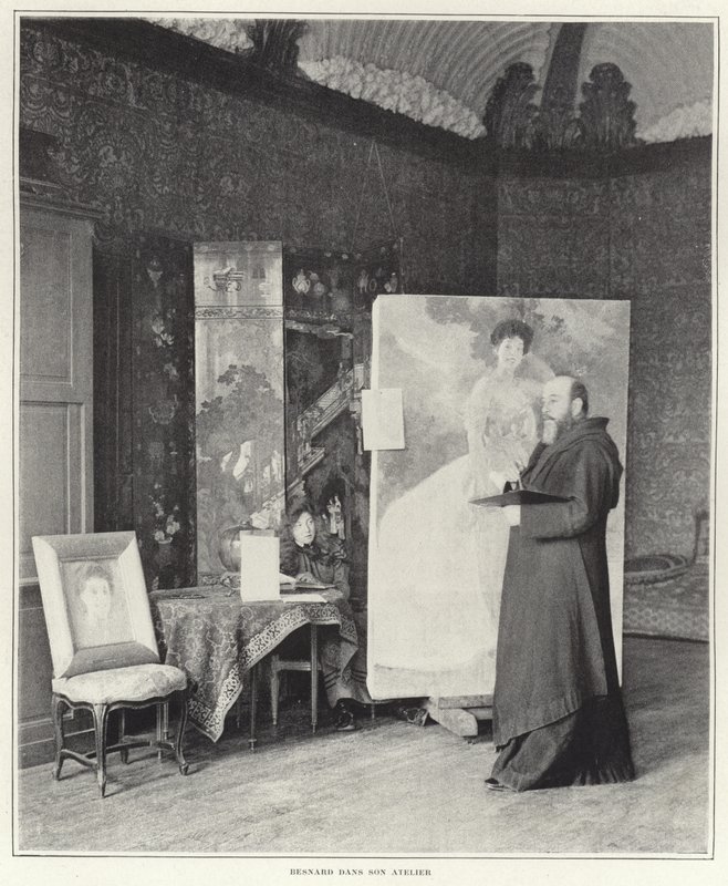 Paul-Albert Besnard i verkstedet sitt av French Photographer