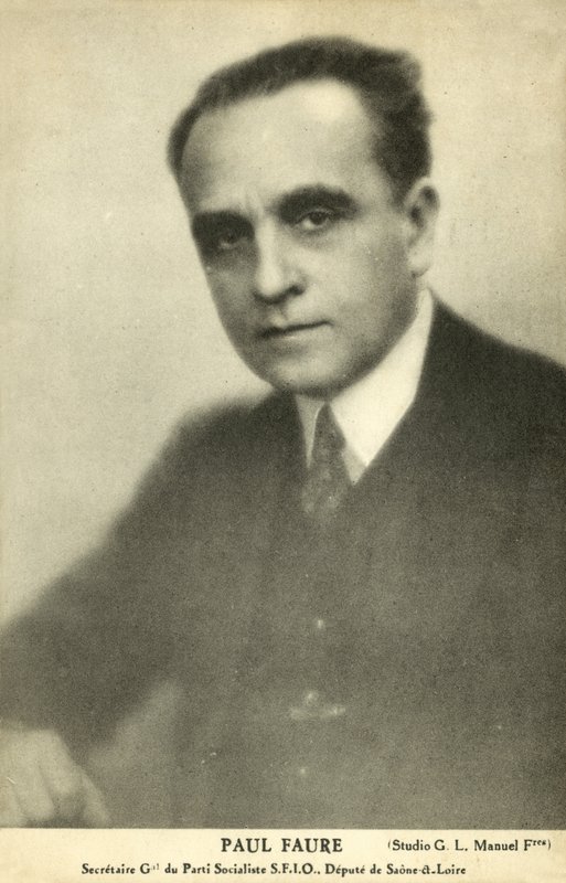 Paul Faure , fransk sosialistisk politiker (s/hvitt bilde) av French Photographer