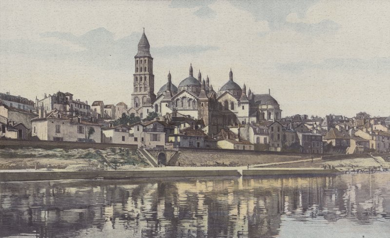 Perigueux, Saint-Front katedral, utsikt tatt fra venstre bredd av Isle av French Photographer