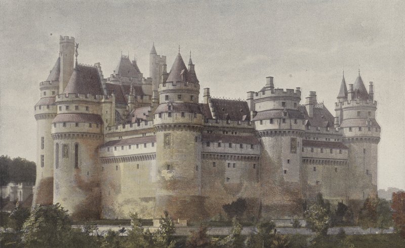 Pierrefonds, Chateau (utsikt tatt fra Villers-Cotterets-veien) av French Photographer