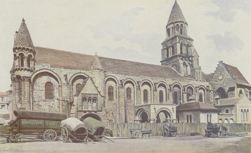 Poitiers, Notre-Dame-la-Grande kirke, S sidefasade av French Photographer