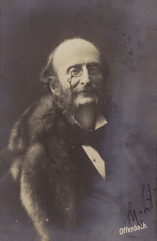 Portrett av Jacques Offenbach av French Photographer