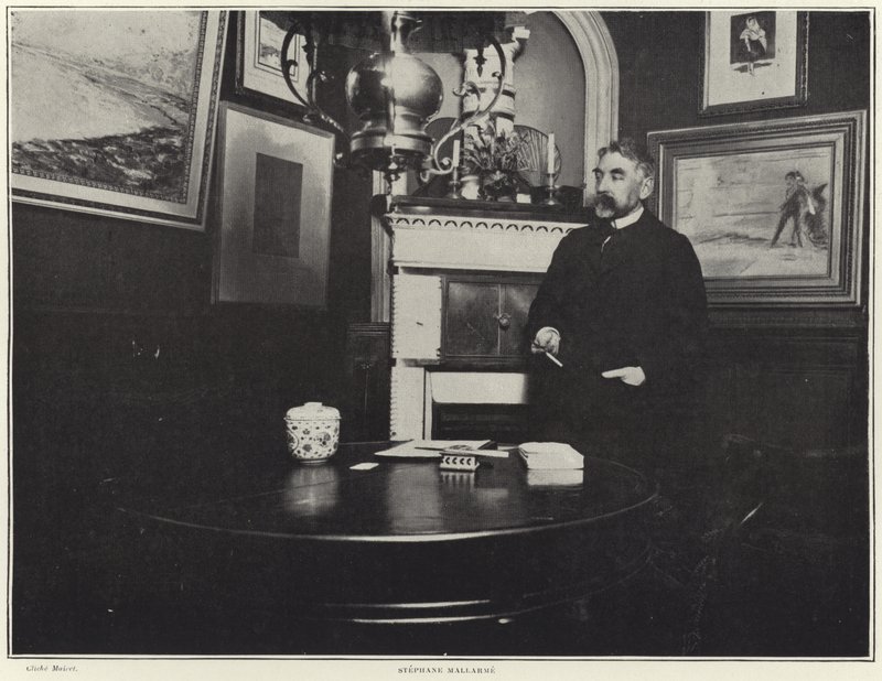Portrett av Stephane Mallarme av French Photographer