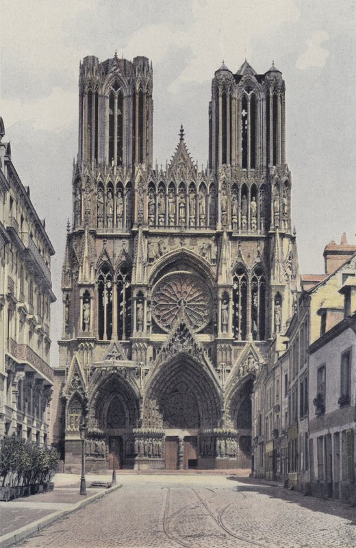 Reims, Cathedrale, Fasade O av French Photographer