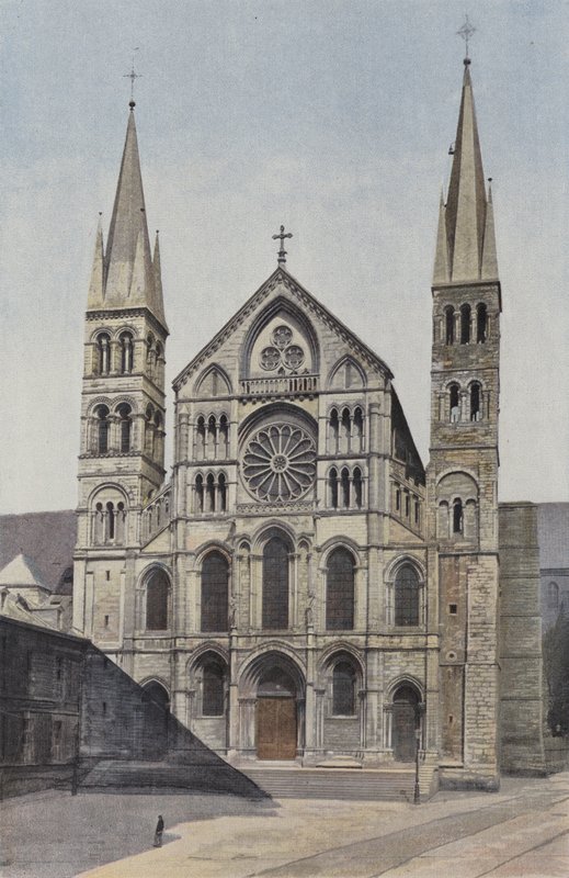 Reims, Saint-Remi kirke, Fasade O av French Photographer
