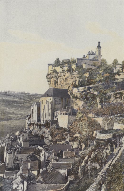 Rocamadour, Steinen og byen, utsikt N av French Photographer