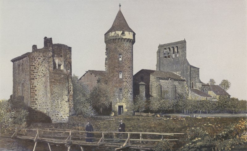 Roffiac, kirken og tårnet i det gamle slottet, Together S O av French Photographer