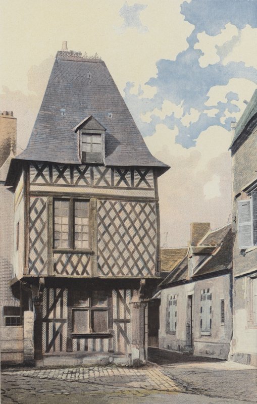 Romorantin, Bindingsverkshus av French Photographer