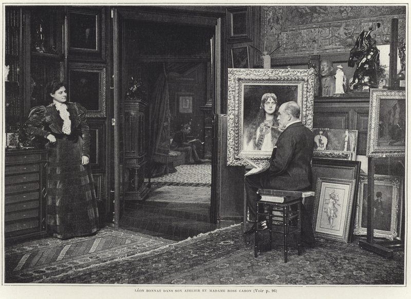 Rose Caron får portrettet sitt malt av Leon Bonnat av French Photographer