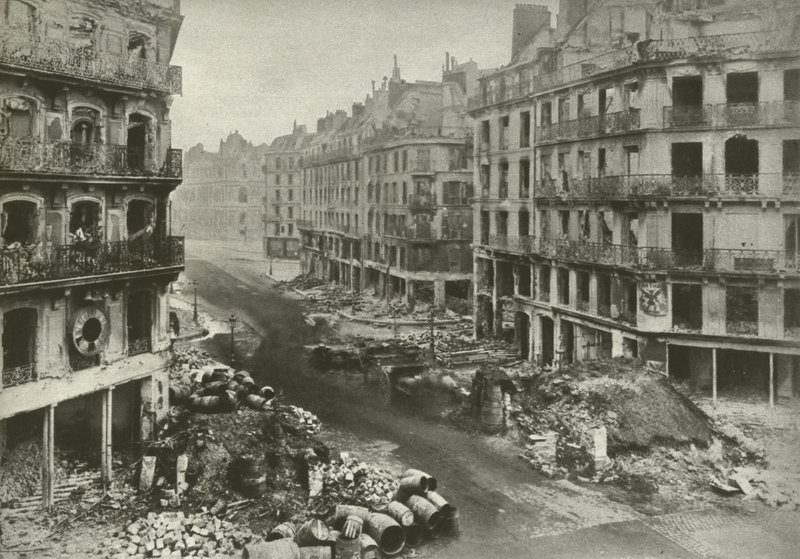 Rue De Rivoli, Paris, etter uken som avsluttet kommunen av French Photographer