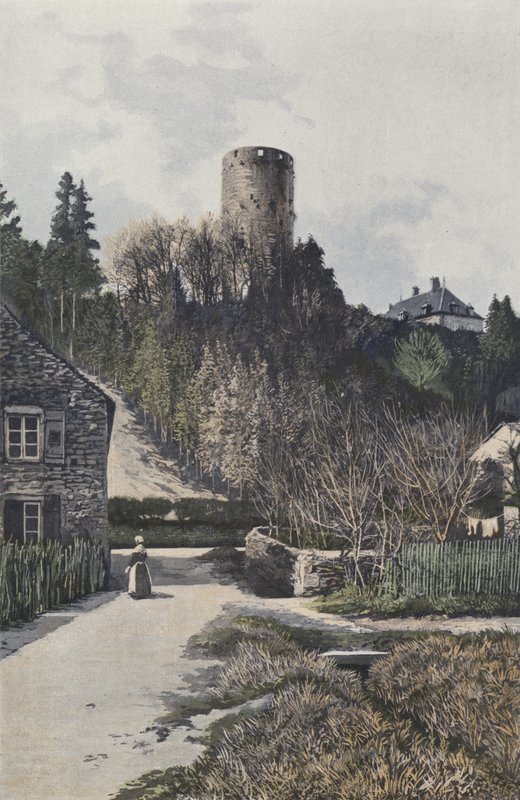 Rupt-sur-Saone, slottets tårn av French Photographer