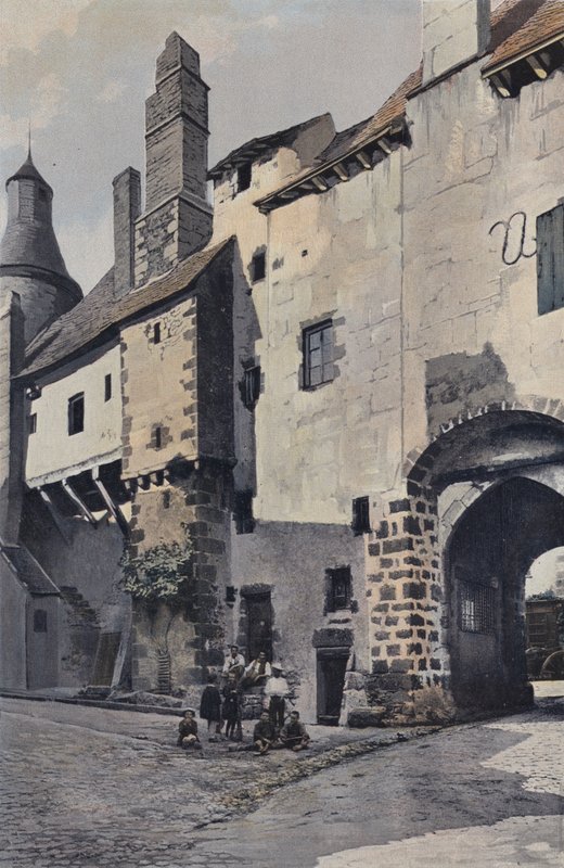 Saint-Benoit-du-Sault, byporten og klokketårnet av French Photographer