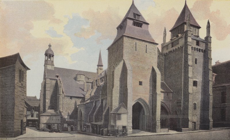 Saint-Brieuc, katedralen, Ensemble N O av French Photographer