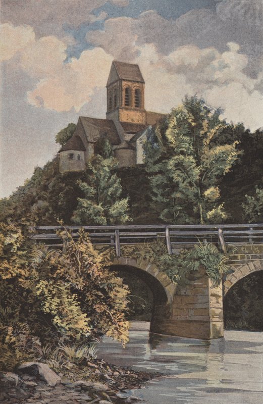 Saint-Ceneri, kirke, sett N av French Photographer