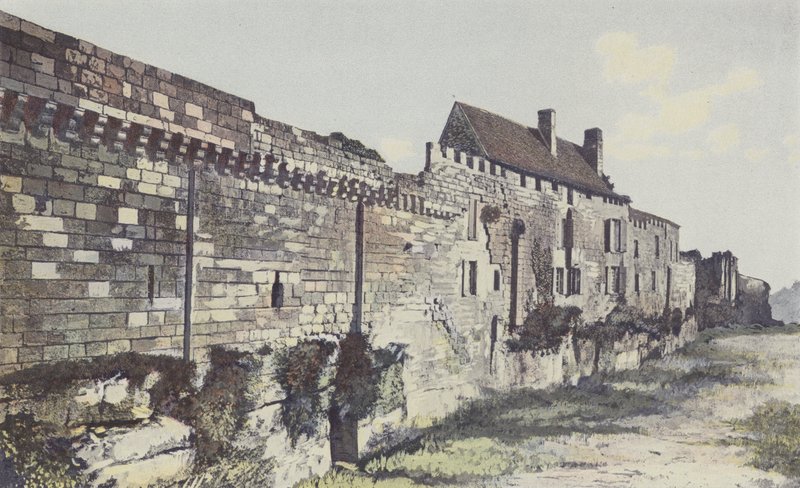 Saint-Emilion, restene av vollene mot NV, Logis de Malet av French Photographer