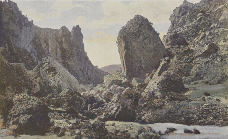Saint-Georges-de-Levejac, Chaos du Pas de Soucy, på Tarn, nedstrøms utsikt av French Photographer
