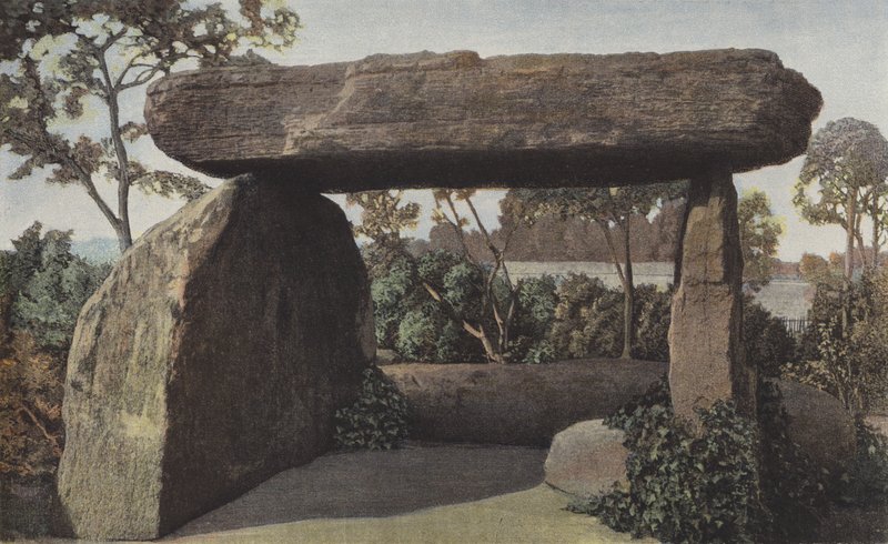 Saint-Nazaire, Dolmen omgir et torg av French Photographer