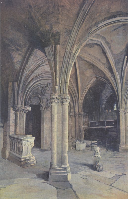 Saint-Pere-sous-Vezelay, kirke, veranda O (før restaurering) av French Photographer