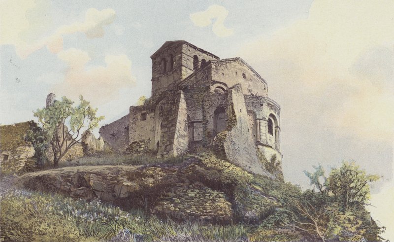 Saint-Romain-le-Puy, kirke av French Photographer