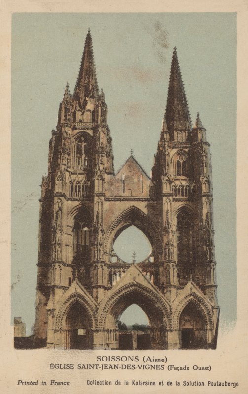 Soissons, Saint Jean Des Vignes kirke av French Photographer