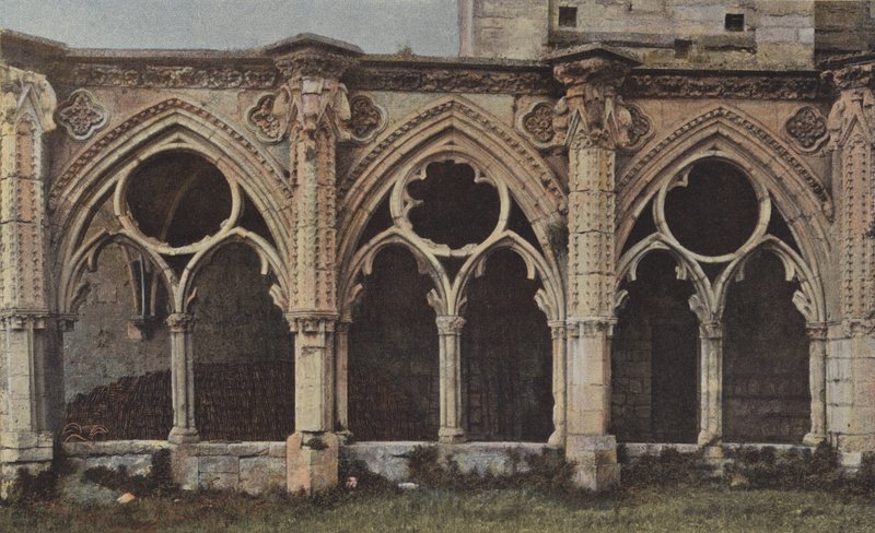 Soissons, ruinene av Saint-Jean-des-Vignes-klosteret (N-fasade) av French Photographer