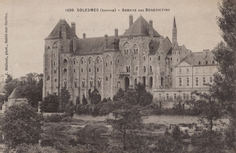 Solesmes, Sarthe, Benediktinerklosteret av French Photographer
