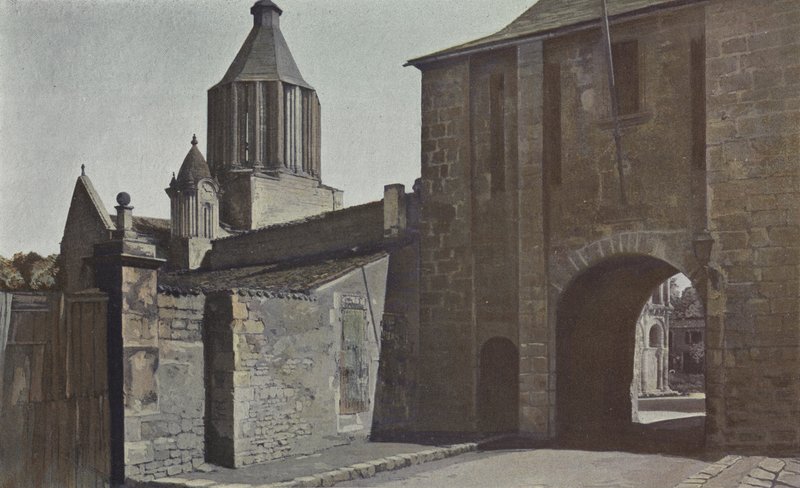 Surgeres, byport og kirketårn av French Photographer