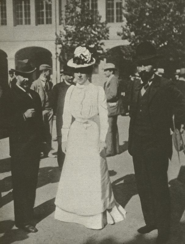 The Lady In White, Dreyfus-rettssakene (s/hvitt-bilde) av French Photographer