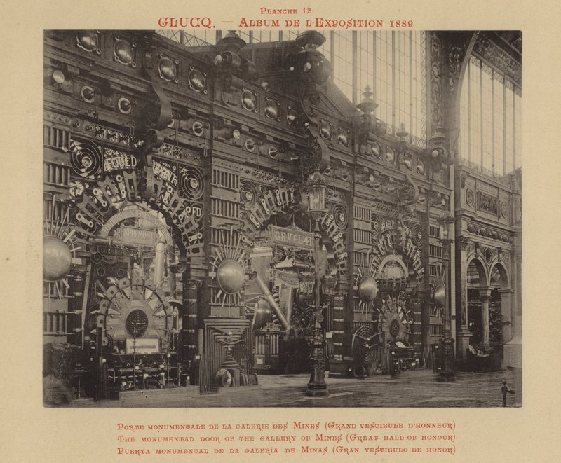 Den monumentale døren til galleriet Mines, Great Hall of Honor av French Photographer