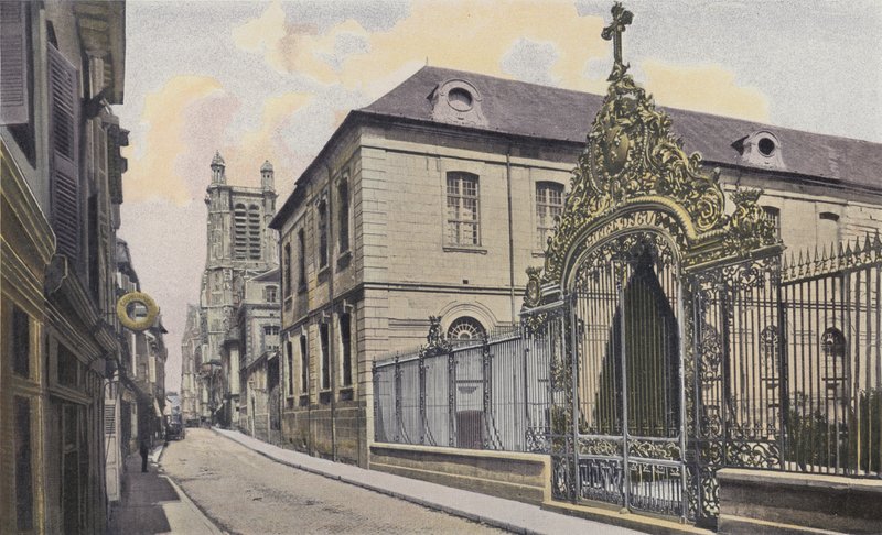 Troyes, Hotel-Dieu og katedralen av French Photographer