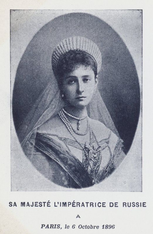 Tsarina Alexandra fra Russland i Paris, Frankrike av French Photographer