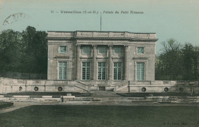 Versailles, Palace of the Petit Trianon. Postkort sendt i 1913. av French Photographer