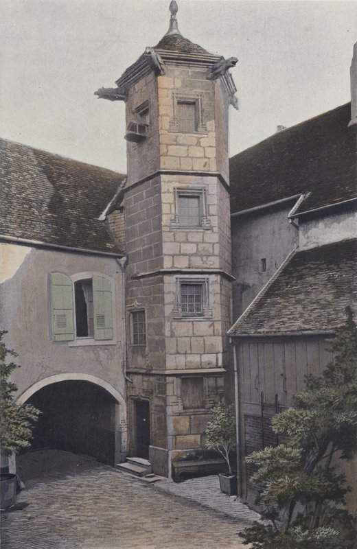 Vesoul, turret i Rue des Boucheries av French Photographer