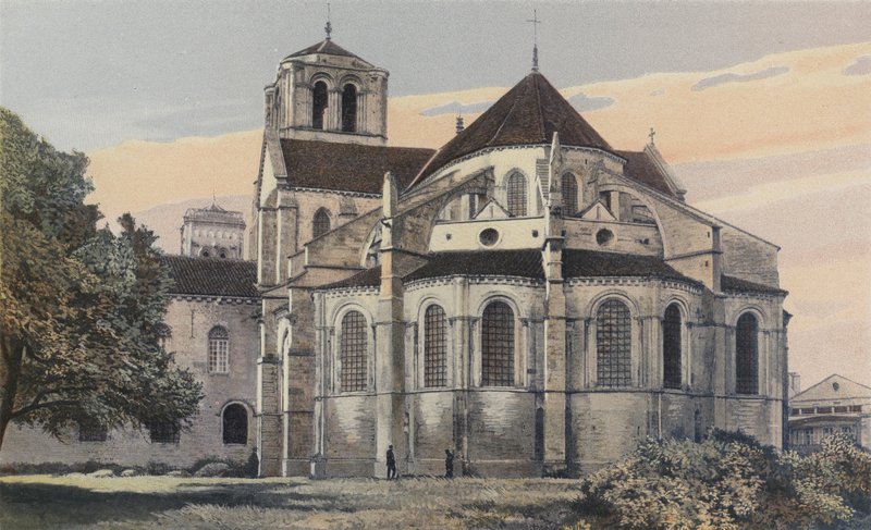 Vezelay, Madeleine-kirken, Apse, S E side av French Photographer