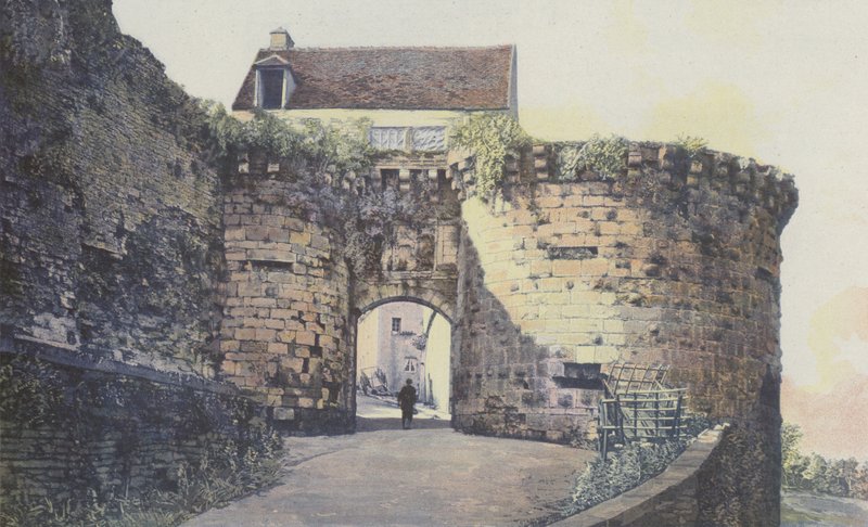 Vezelay, Porte Neuve, Kysten utenfor byen av French Photographer