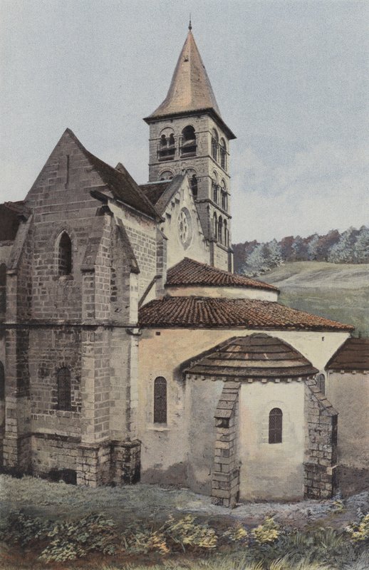 Vignory, Kirke, Apsis og S tverrarm av French Photographer
