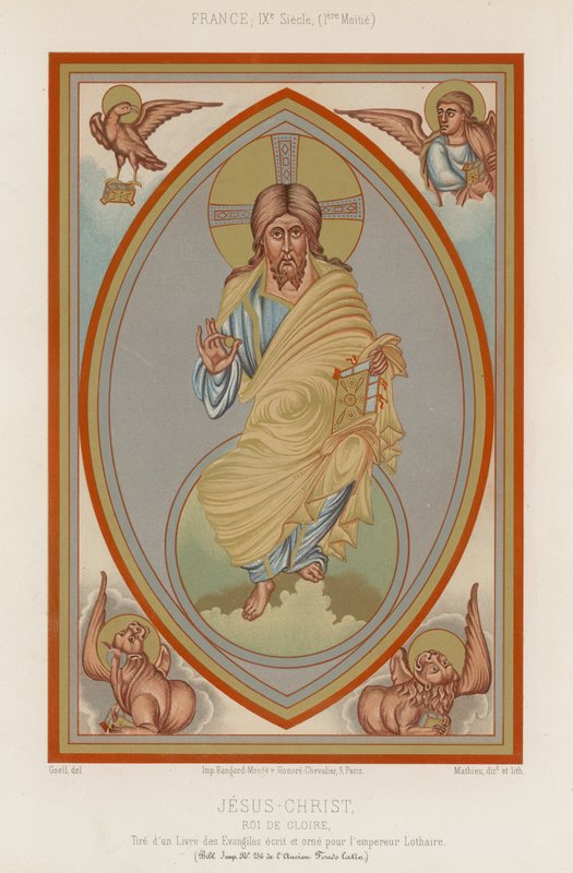 En skildring av Jesus Kristus fra 800-tallet av French School
