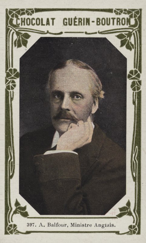 Til Balfour, engelsk minister (farget bilde) av French School