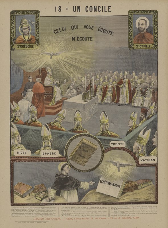 A Council (farge litho) av French School