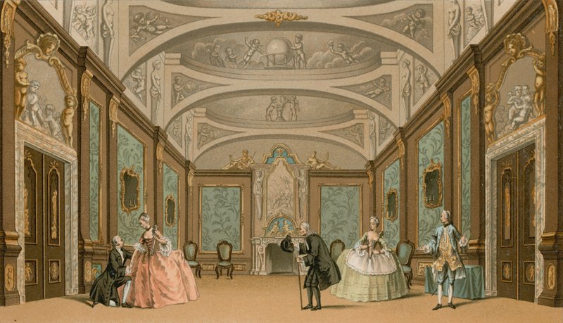 En scenescene av French School