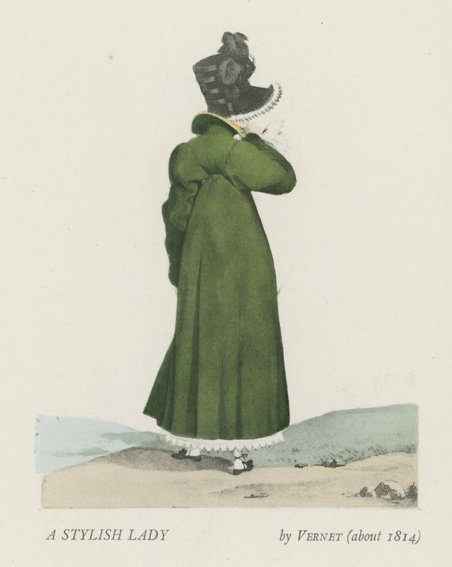 En stilig dame (ca. 1814) av French School