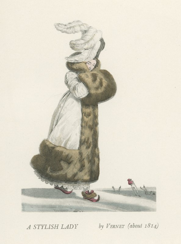 En stilig dame (ca. 1814) av French School