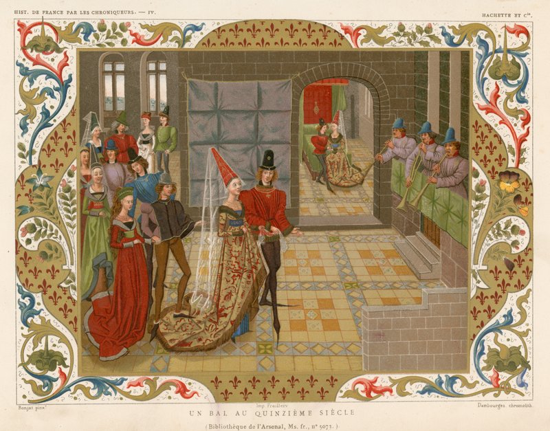 Et ball fra 1400-tallet av French School