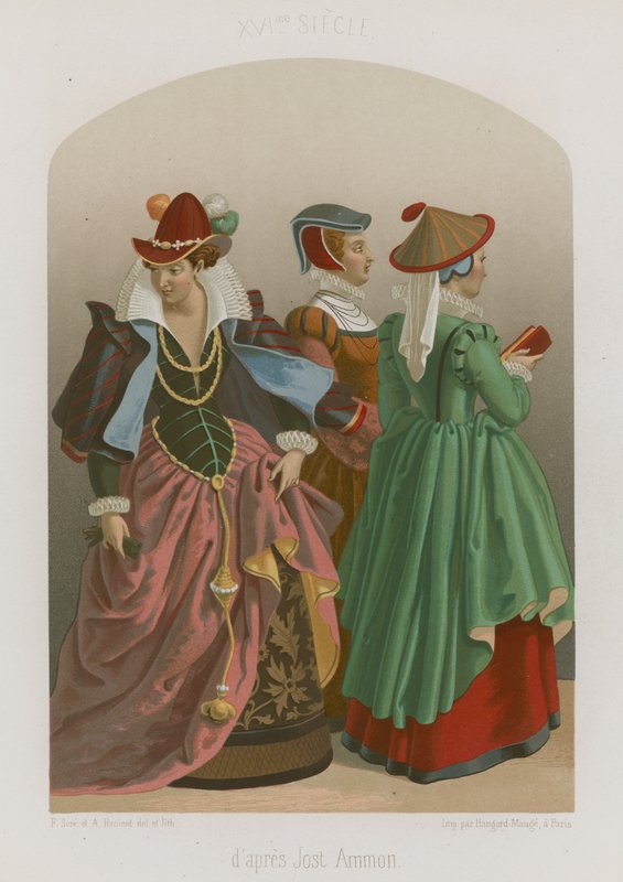 En gruppe velkledde kvinner av French School
