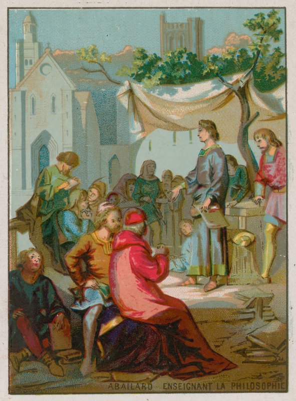 Abelard underviser i filosofi av French School