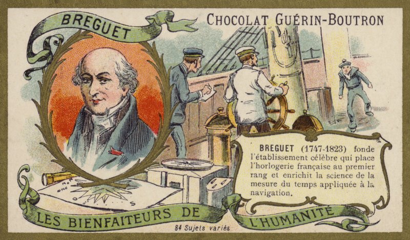 Abraham-Louis Breguet , sveitsisk urmaker (chromolitho) av French School
