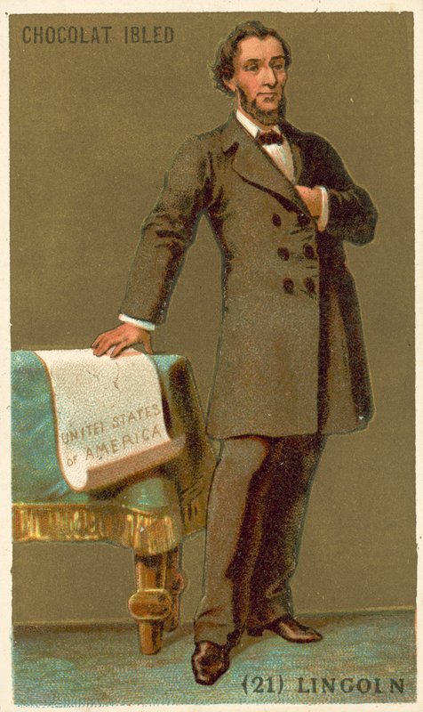 Abraham Lincoln , amerikansk politiker av French School